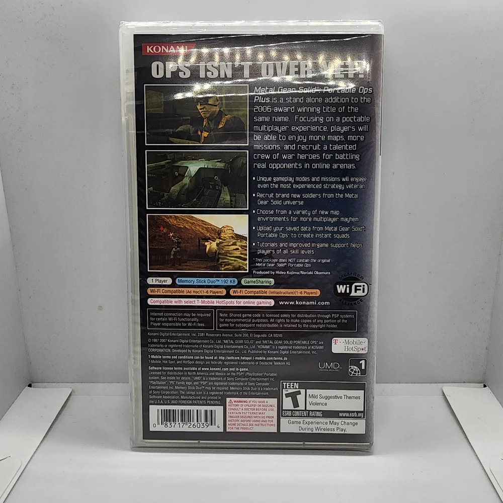 Metal Gear Solid: Portable Ops Plus (Sony PSP, 2007) New Sealed